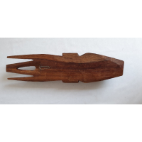 Afrikaans houten masker met 4 punten